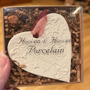 Hooven & Hooven Handcrafted Porcelain Heart Ornament